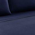 thumbnail image 2 of Benzara BM202199 Bezons Queen Size Microfiber Sheet Set, Navy Blue - 4 Piece, 2 of 3