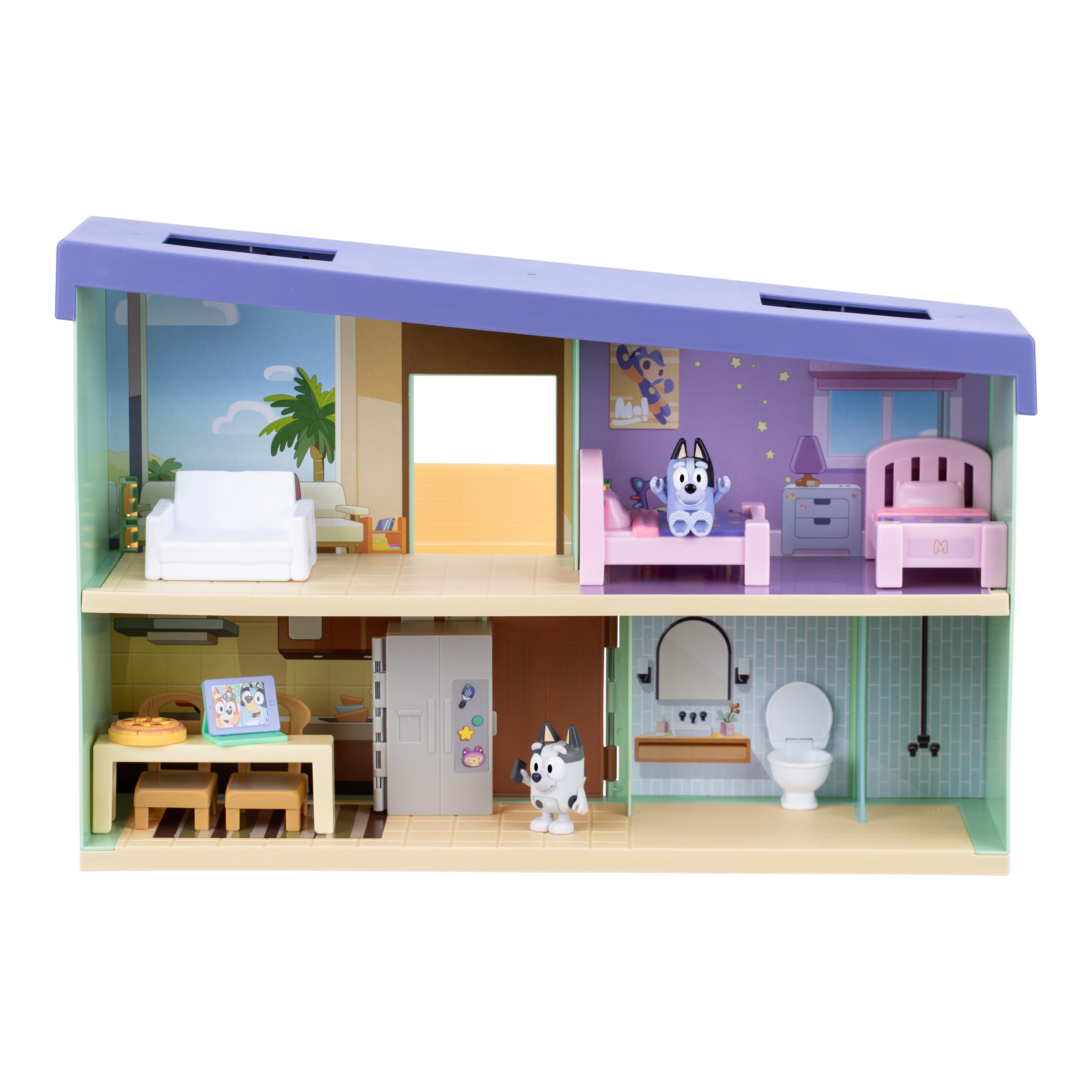 Bluey Muffin’s Home Playset with Over 11 inches Tall and 10 Accessories Including Exclusive Muffin and Socks Figures Ages 3+