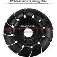 thumbnail image 5 of BR-Vie Disco de talla de madera Disco de amoladora de 115 mm Talla de madera Disco de amoladora angular de 12 dientes Disco de talla abrasiva Disco de amoladora de acero Disco de talla para amoladora esquí esquí Gafas de esquí, 5 of 5