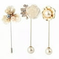 thumbnail image 4 of K-KED Camellia Pins Brooch Rose Flower Pearl Brooch Women Delicate Jewelry Pin Accessories-18#, 4 of 9