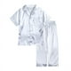 thumbnail image 4 of Kids Tales-ropa de hogar similar a la seda para niños, conjunto de pijamas de seda de hielo para niños y niñas grandes, de verano, 4 of 5