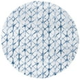thumbnail image 3 of SAFAVIEH Amelia Floella Geometric Area Rug, Gray/Navy, 6'7" x 6'7" Round, 3 of 11