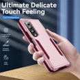 thumbnail image 4 of Jiahe Cover For Samsung Galaxy Z Fold4 7.6 inch Case,Shockproof PC Hard Cover  Anti-Drop Protective Case For Samsung Galaxy Z Fold4,Pink+Rose, 4 of 7