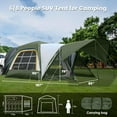 thumbnail image 4 of Slsy SUV Tent for Camping 6-8 People, 10x10ft SUV Tent Attachment for Camping with Screen Room & Awning, Pop Up SUV Tailgate Tent, Waterproof 4 Season Car Tent, 4 of 8