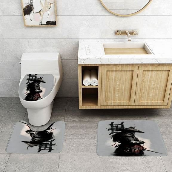 Ghost 0f Tsushima Classic Three Piece Set With Water Absorption And Anti Slip Properties