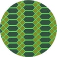 thumbnail image 1 of Ahgly Company Machine Washable Indoor Round Transitional Medium Forest Green Area Rugs, 8' Round, 1 of 7