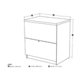 thumbnail image 2 of Bestar - Lateral filing cabinet - 2 drawers - chocolate, 2 of 2