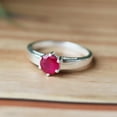 thumbnail image 5 of Ruby Gemstone Ring, 925 Silver Ring, Prong Setting Ring, Statement Ring, Cocktail Ring, Minimalist Ring, Boho Ring, Pretty Ring, Charm Ring, 5 of 9