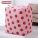 thumbnail image 1 of Bolsa de almacenamiento grande (1 unidad), bolsa organizadora para el hogar, material resistente, contenedor de tela con cremallera para mudanzas y clasificación de ropa (rosa)., 1 of 8