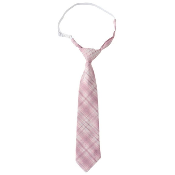 UNTERING Japanese Checkered Pre-Tied Neck Tie Student Adjusted Necktie Tie College School Uniform Bowtie Neckwear