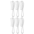 thumbnail image 1 of Hair Styling Comb, Detangling Wide Tooth Comb Rounded Teeth Ergonomic Handle Wet Dry Use Portable Wearable  For Men For Salon Flash Silver, 1 of 8