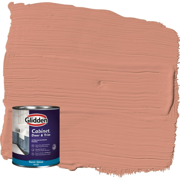 Glidden Cabinet Door and Trim Semi Gloss Paint, Orange Essential , 1 Quart