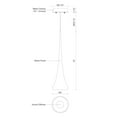 thumbnail image 2 of 402601CH-LED-Kuzco Lighting-Bach - 9W LED Pendant-19 Inches Tall and 5 Inches Wide-Chrome Finish    -Traditional Installation, 2 of 3