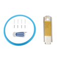 thumbnail image 4 of Luz LED para piscina subacuática, 45 W, color RGB, lámpara para piscina de acero inoxidable, CA 12 V, montada en superficie de pared, IP68, resistente al agua con mando a distancia, 4 of 8