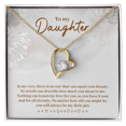 thumbnail image 4 of To My Daughter In My Eyes There is No One Simple Forever Necklace w Message Card, 4 of 7