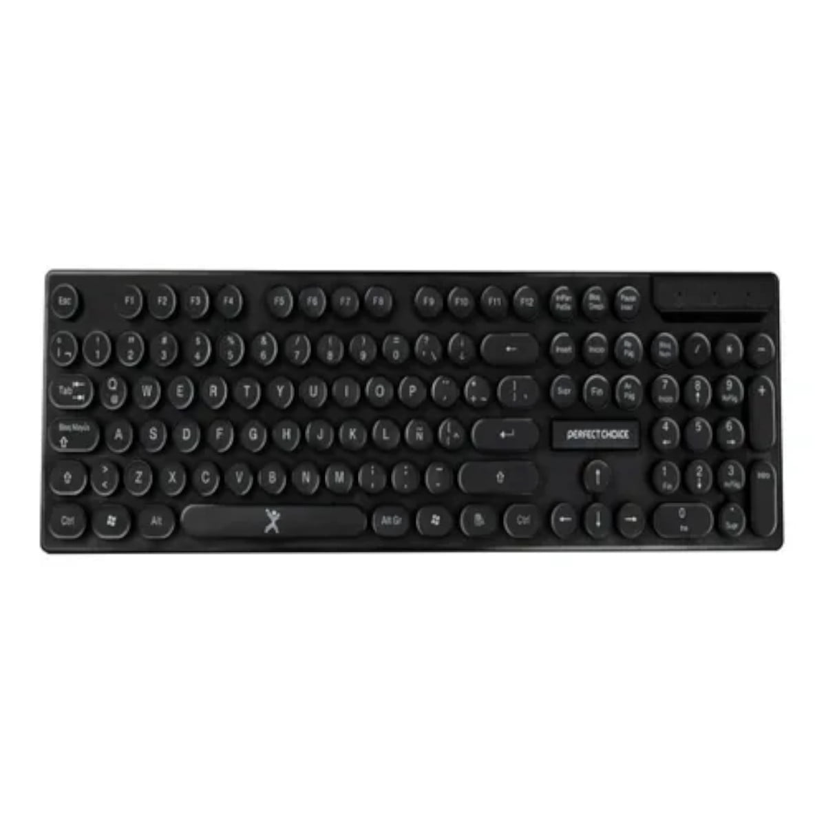 Teclado Inalambrico Perfect Choice Teclas Redondas PC 201090 Espanol Walmart en linea