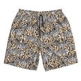 thumbnail image 3 of Uemuo Zebra Pattern Men's Swim Trunks Hawaiian Beach Bathing Suit Swimsuits Beach Quick-Dry Shorts with Pockets-Large, 3 of 9