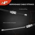 thumbnail image 4 of A-Premium Rear Driver Side Parking Brake Cable Assembly Compatible with Ford, Mercury Models: Taurus 1998-2007, Sable 1998-2005 - Replace# F8DZ2A635CA, YF1Z2A635AA, 4 of 8