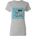 thumbnail image 3 of Inktastic 100 Days of School Stars in Blue Women's T-Shirt, 3 of 5