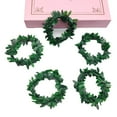 thumbnail image 7 of Farmhouse Wreath Wreath 10Pcs Artificial Christmas Wreaths Realistic Non Fading Green Leaves For Wall Hanging Front Door Decorations Simulation Wreath,Green Artificial Flower, 7 of 7