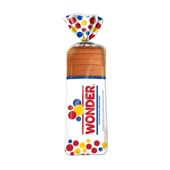 Wonder Bread Classic White Sandwich Bread, Sliced White Bread, 20 oz Loaf,(Pack of 2)