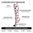 thumbnail image 3 of Lsque Cute Cat And Christmas Gift Pattern Sport Compression Socks for Men & Women 15-20 mmHg Knee High Nurse Pregnant Running Medical and Travel Athletic, 3 of 6