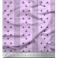 thumbnail image 1 of Soimoi Purple Cotton Jersey Fabric Pannahazar Jamdani Printed Craft Fabric by the Yard 58 Inch Wide, 1 of 1