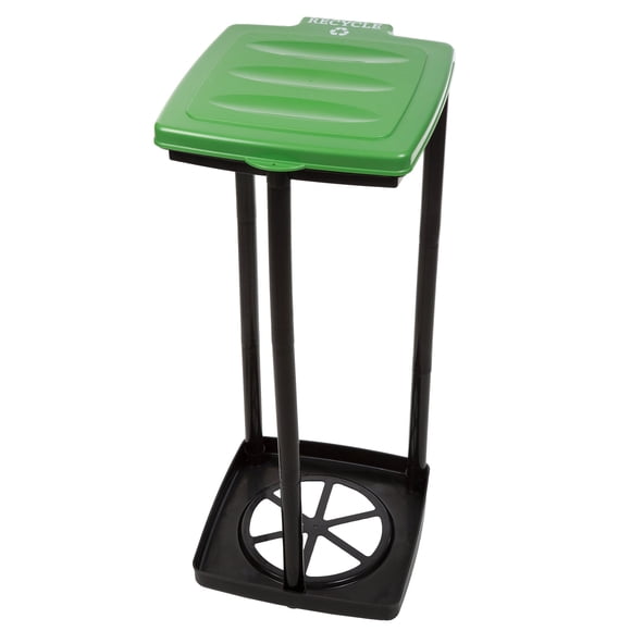 Soporte portátil para bolsas de basura plegable Wakeman Green
