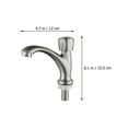 thumbnail image 2 of Shisuyan Basin Taps Faucet 1Pcs Silver In Simple Shape For Bathroom Use, 2 of 8