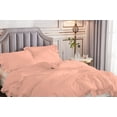 thumbnail image 4 of 1 Piece Luxury Vintage Ruffle Pattern Comforter By D.N.G. BEDDINGS Premium Super Soft, All Season, 800 Thread Count 100% Egyptian Cotton Oversized Super King Size Peach Color, 4 of 8