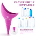 thumbnail image 4 of Urinario femenino Sunany, embudo portátil de silicona, color fucsia, 4 of 9
