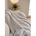 thumbnail image 5 of Ultra Soft Cozy Crocodile Pattern Buffalo Checkerboard Fluffy Microfiber Knitted Throw Blanket Lightweight Fleece Checkered Blanket for Sofa Couch Bed Travel Beige 30"X40"?-¡­, 5 of 6