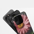 thumbnail image 5 of Pink Daisy Flower Dew Drop For All iPhone Series Protective Phone Case Realistic Nature Art Pink Green Black, 5 of 7