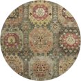 thumbnail image 2 of Addison Rugs Mayfield Premium Machine Washable Traditional Medallions Aloe Round Rug, 8' x 8', 2 of 6