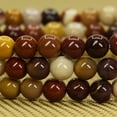 thumbnail image 3 of Angelstones Bracelet Extensible en Perles Rondes de Jaspe Mookaite Naturel 6mm 7 Pouces Unisexe, 3 of 4