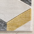 thumbnail image 4 of Well Woven Mandy Gold Modern Geometric Zigzag Stripes Pattern Area Rug, 4 of 8