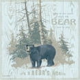 thumbnail image 2 of Phillips, Anita 26x26 White Modern Wood Framed Museum Art Print Titled - Bears World Tan, 2 of 4