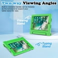 thumbnail image 4 of SUPNICE Kids Case with Screen Protector for iPad 9.7 Inch 2018/2017, Shockproof Convertible Handle Stand Kids Case for iPad 9.7 2017/2018 (iPad 5th and 6th Generation),iPad Air 2, Green, 4 of 7