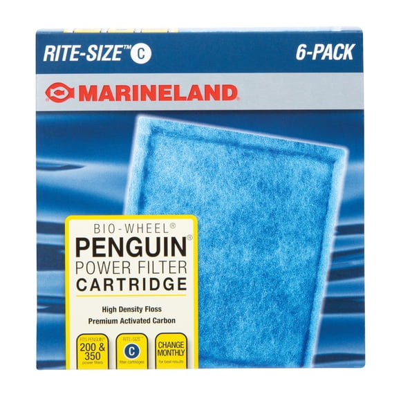 Cartucho Marineland Rite-Size C, paquete de 6