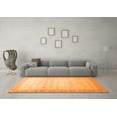 thumbnail image 3 of Ahgly Company Indoor Round Oriental Orange Traditional Area Rugs, 3' Round, 3 of 4