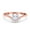 Rose, variant on Simulated Cubic Zirconia Size-5 Art Deco V Chevron Engagement Ring 925 Sterling Silver