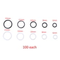 thumbnail image 2 of ✪ 100pcs Metal Bra Strap Adjuster Slider O Ring Lingerie Supplies Sewing Craft DIY, 2 of 15