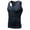 B_ Black, variant on SSAAVKUY Men's Tank Swimsuit Top Athletic Vest Rash Guard Shirt Quick Dry Solid Color Sleeveless Workout Playwear Black M