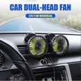 thumbnail image 2 of Car Usb Double Head Fan Car Supplies 360 Degree Circular 12v/24v, 2 of 5