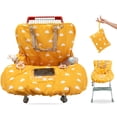 thumbnail image 1 of Funda para carrito de compras para bebé niña y niño | Funda para silla alta resistente al agua con bolsillo y funda para teléfono | Funda para carrito de bebé de género neutro | Funda acolchada para c, 1 of 5