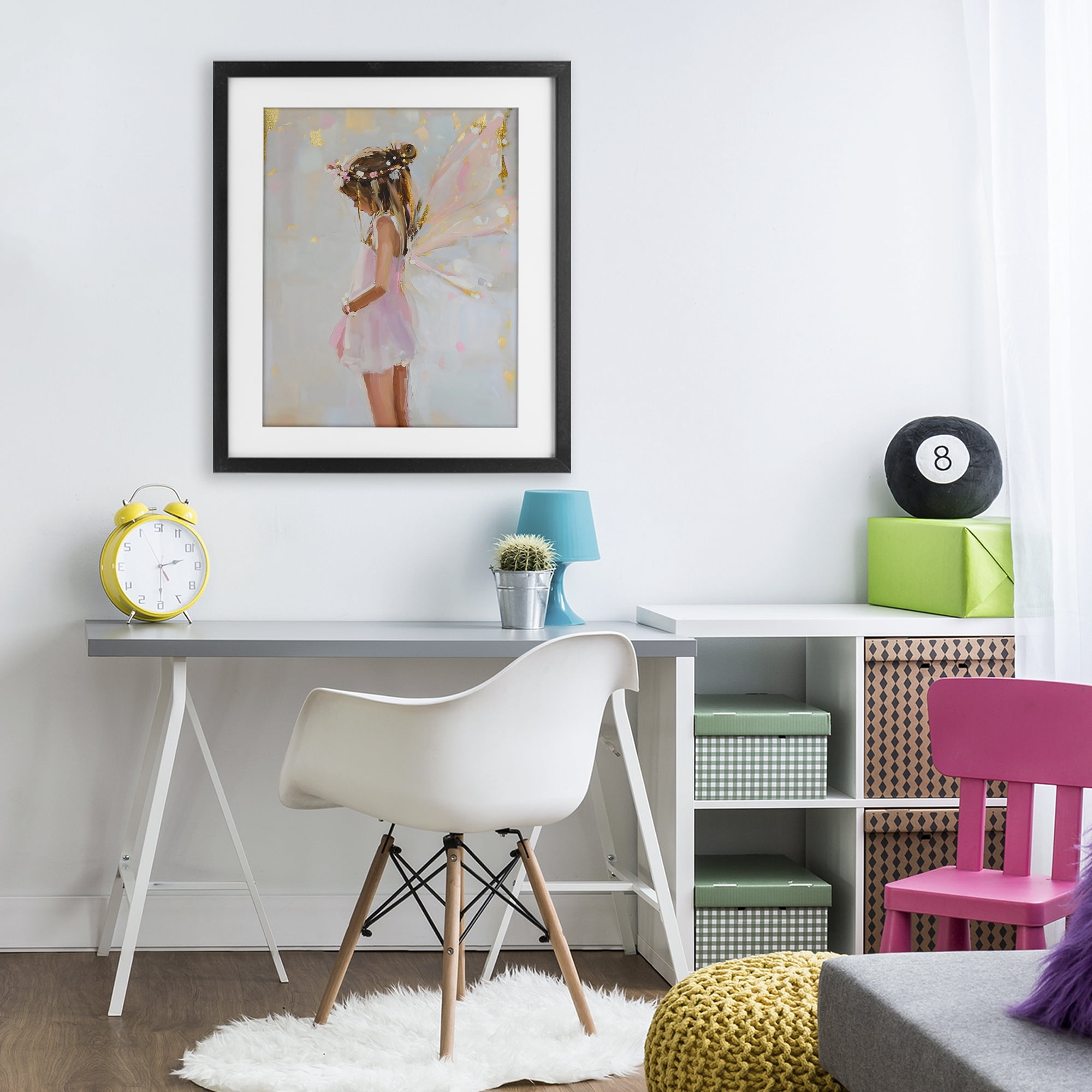 Stupell Industries Youthful Fairy Girl Black Framed Print Under Glass, design by The Prints Vibe