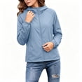 thumbnail image 6 of akafmk Womens Sun Protection Jacket Lightweights Hooded Zip Up Coat for Hiking Travel Summer Outdoor, 6 of 7