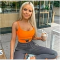 thumbnail image 3 of Femmes Débardeur Crop Top Sans Manches Casual Tops T-Shirt Été, 3 of 4
