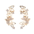 thumbnail image 1 of Fiudx Pendientes de Hoja, Diseño de Diamante de Doble Cara, Estilo de Malla Irregular, Te Hacen Destacar y Lucir Elegante, Perfectos para Regalar o Uso Personal, Accesorio Único para Toda Ocasión., 1 of 2