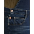thumbnail image 2 of A3 Denim Women's Plus Size Stretch Denim Overalls with Cuffs, 2 of 5